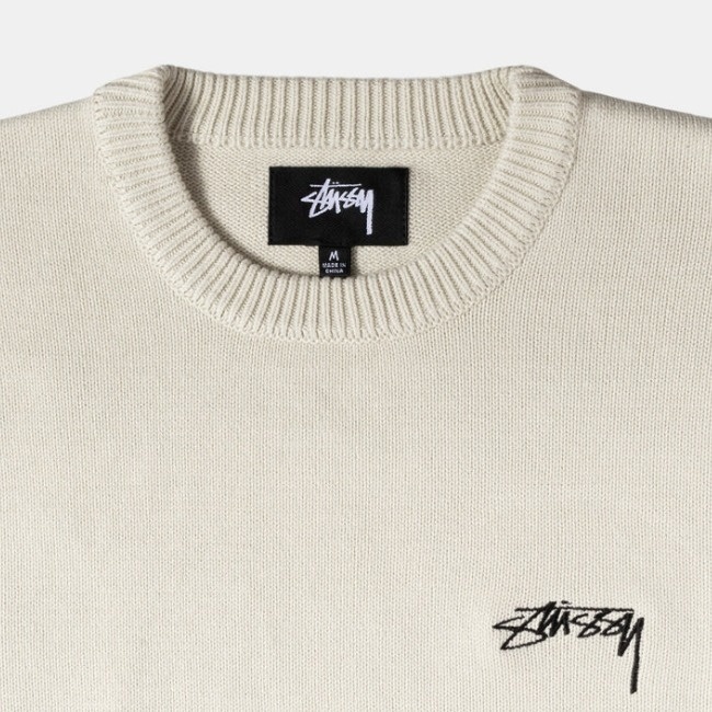 【ステューシー】CARE LABEL SWEATER