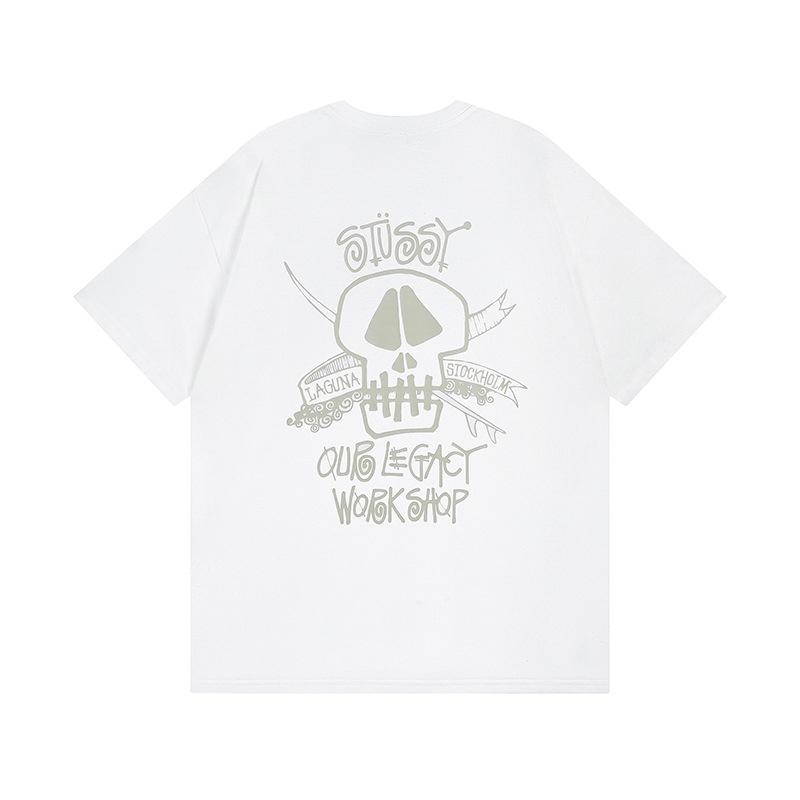 【ステューシー】X OUR LEGACY WORK SHOP SURF SKULL PIGMENT DYED TEE