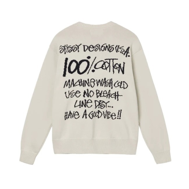 【ステューシー】CARE LABEL SWEATER