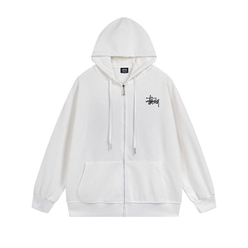 [ステューシー] BASIC ZIP HOOD ジップアップ スウエットパーカー ベーシックロゴ 952054734 [並行輸入]