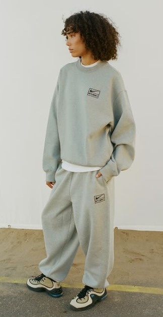 【ステューシー】 ステューシーx FLEECE PAN.T dark grey heather