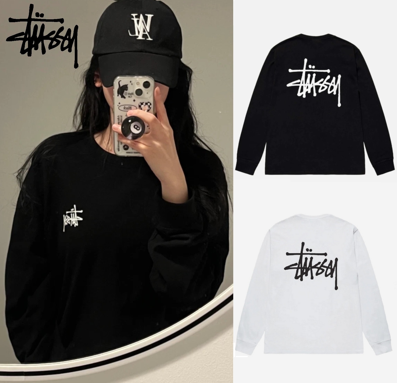 【ステューシー】Basic ステューシー LS T-Shirt