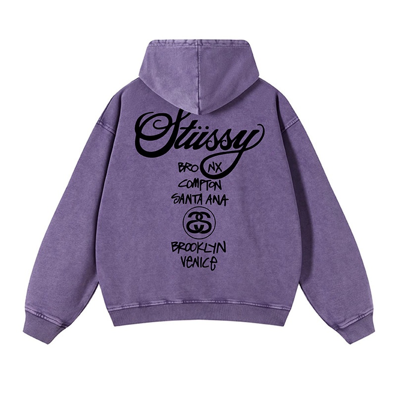 【ステューシー】WASH World Tour Hood Hoodie