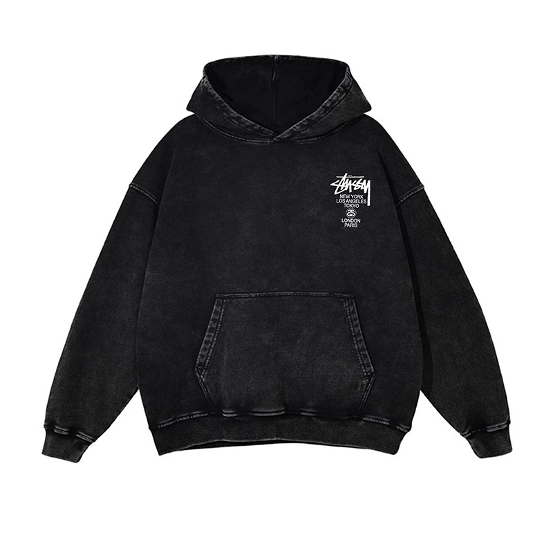 【ステューシー】WASH World Tour Hood Hoodie