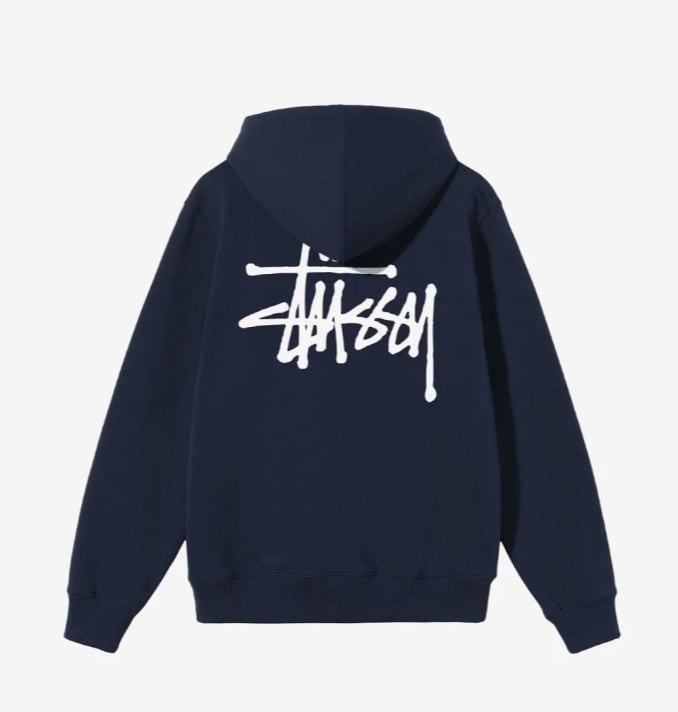 [ステューシー] BASIC ZIP HOOD ジップアップ スウエットパーカー ベーシックロゴ 952054734 [並行輸入]