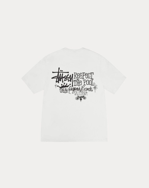 【ステューシー】RESPECT THE POOL TEE PIGMENT DYED