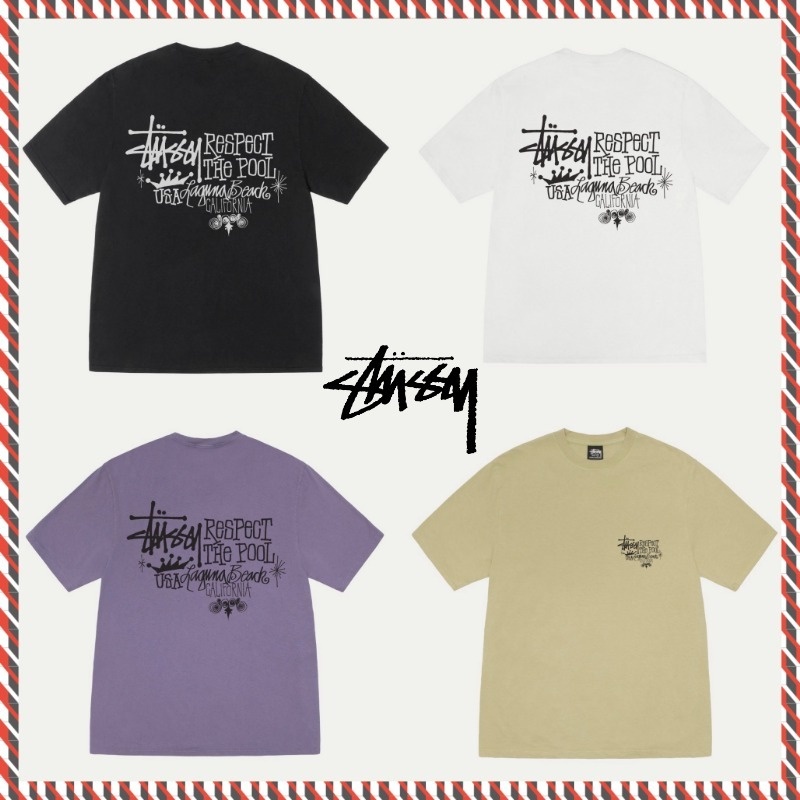 【ステューシー】25ss RESPECT THE POOL TEE PIGMENT DYED