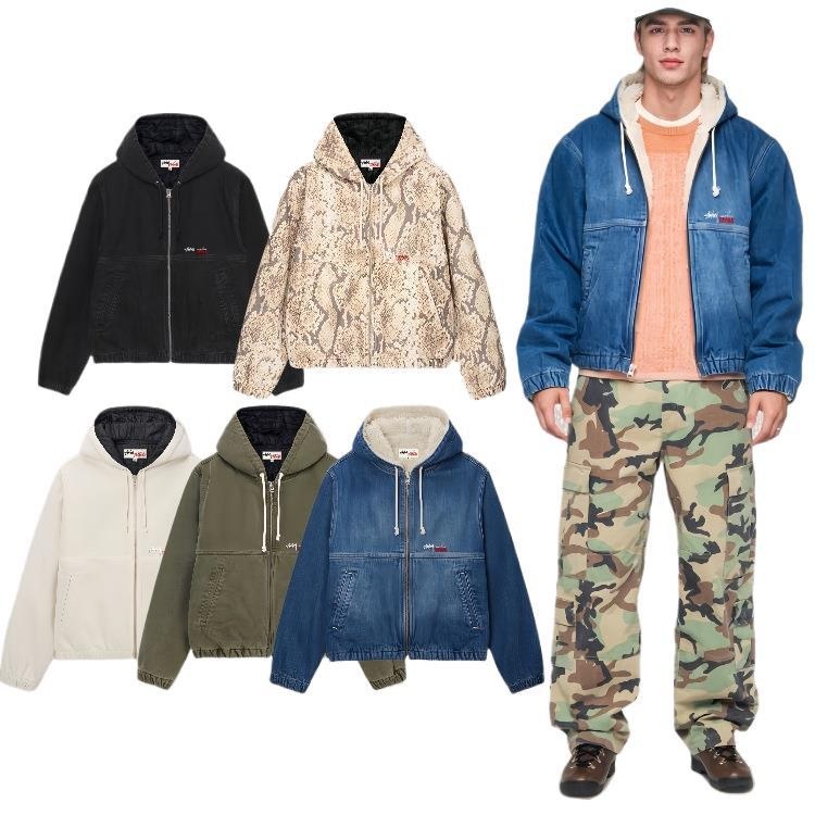 【ステューシー】WORK JACKET INSULATED CANVASインサレーテッドキャンバスワークジャケット