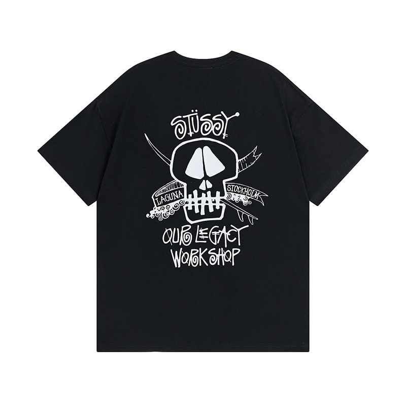 【ステューシー】X OUR LEGACY WORK SHOP SURF SKULL PIGMENT DYED TEE