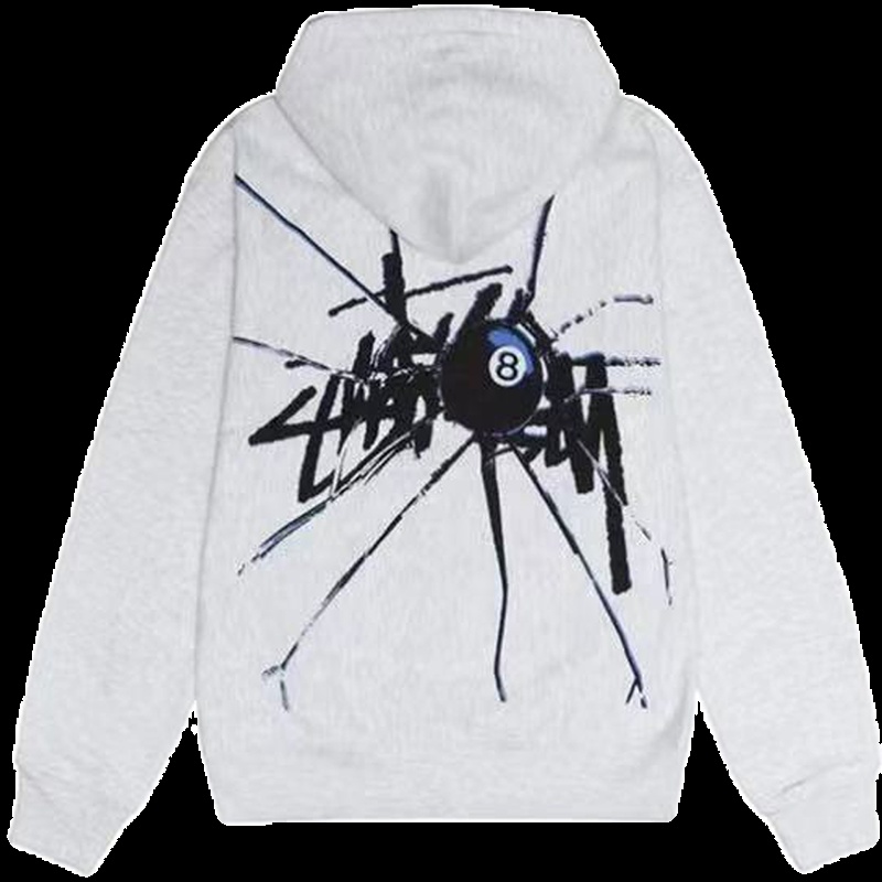 ステューシー プルオーバー スウエットパーカー 爆裂ボル ジッパー トレーナー BASIC HOODIE [並行輸入]