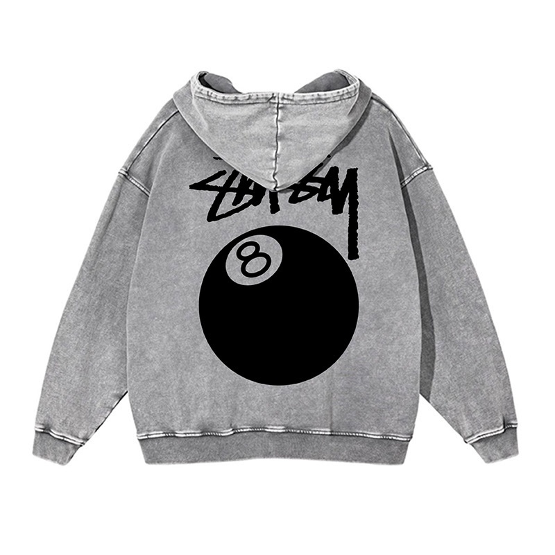 【ステューシー】WASH 8ボールデザイン パーカー Hoodie