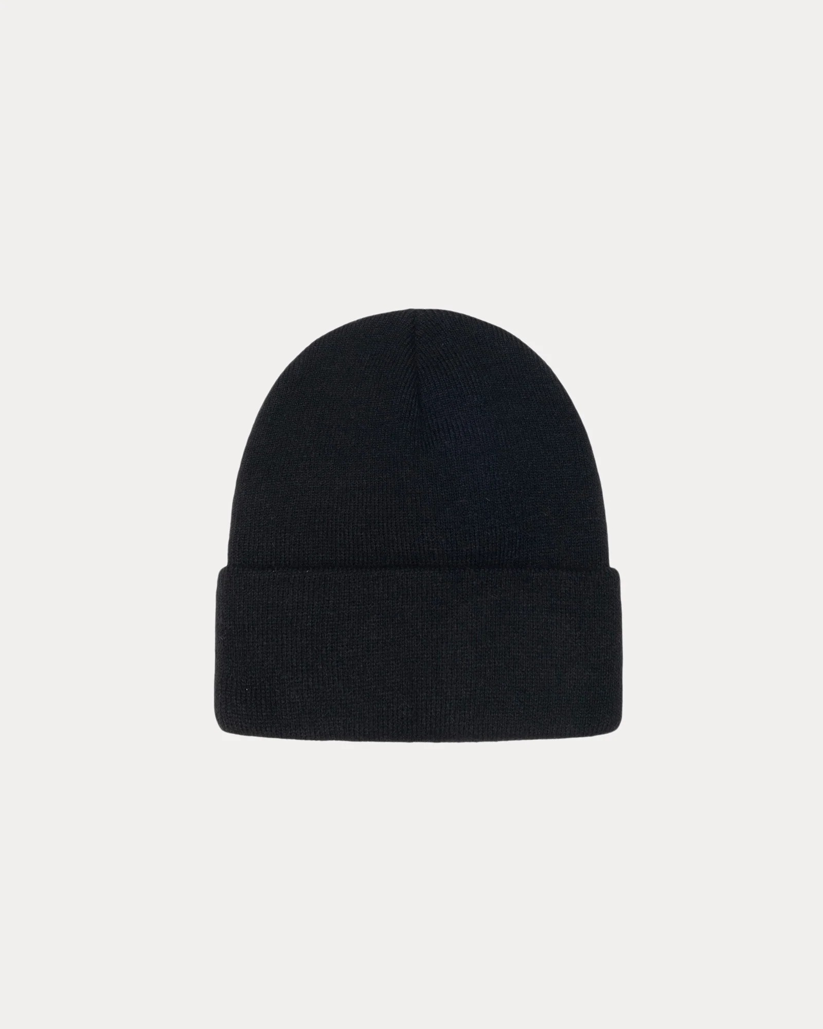 ステューシー CUFF BEANIE STOCK ブラック - ロゴ刺繍