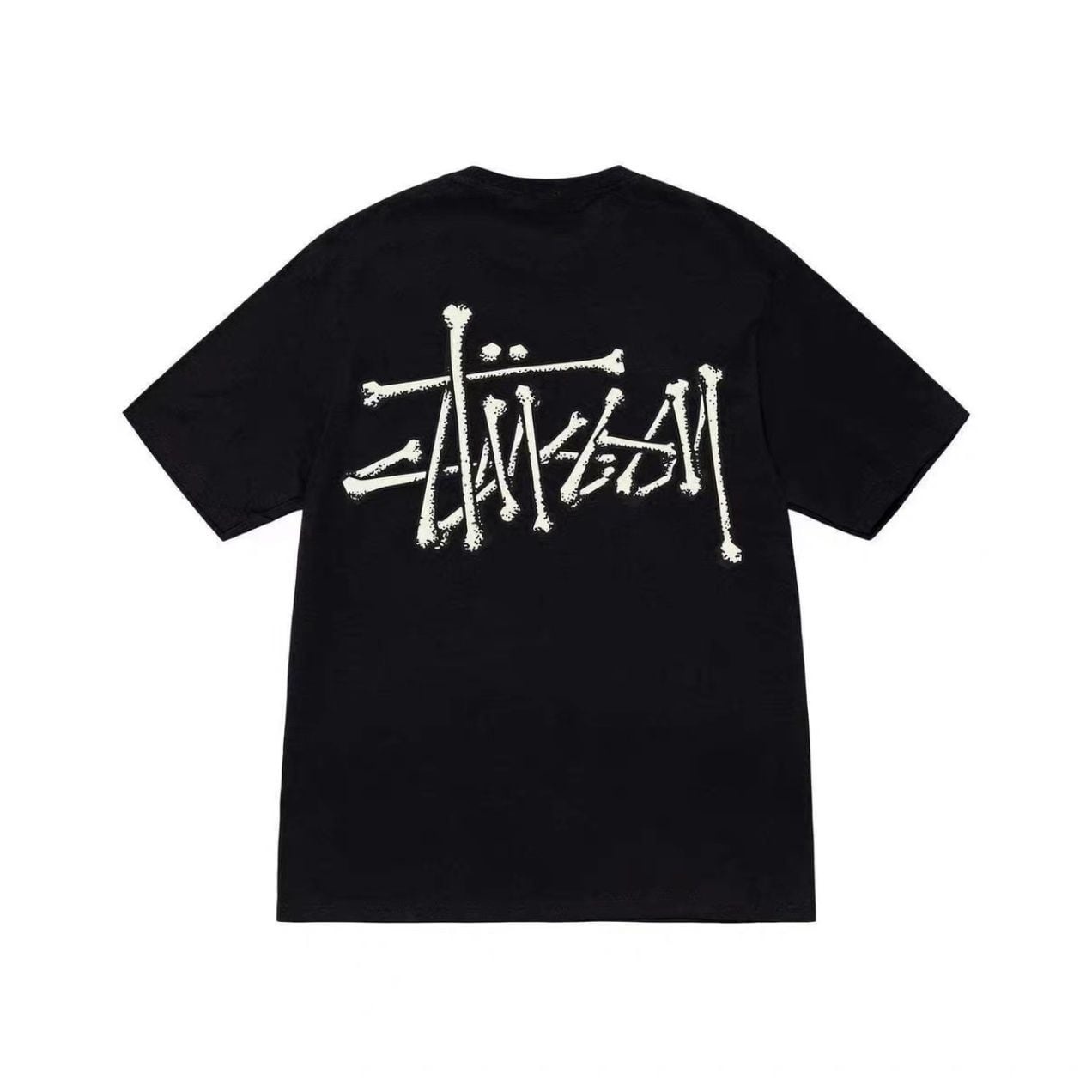 ステューシー Bones Stock Teeメンズ レタープリント オーバーサイズ Tシャツ メンズ Tシャツ ゆったり カジュアル メンズ 半袖