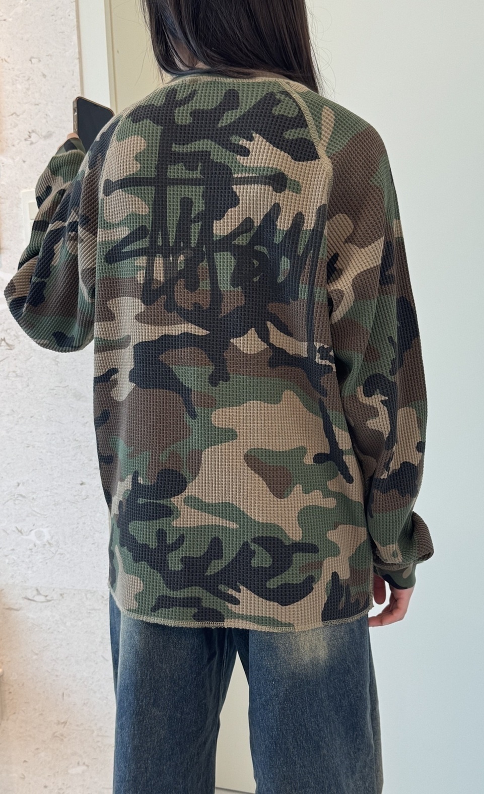 【ステューシー】Basic Thermal Woodland Camo