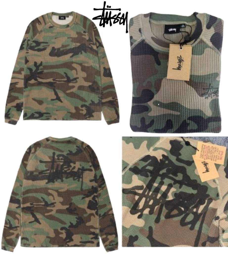 【ステューシー】Basic Thermal Woodland Camo