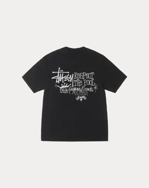 【ステューシー】RESPECT THE POOL TEE PIGMENT DYED