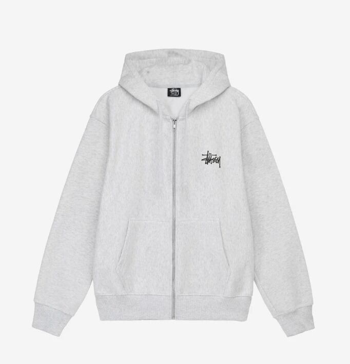 [ステューシー] BASIC ZIP HOOD ジップアップ スウエットパーカー ベーシックロゴ 952054734 [並行輸入]