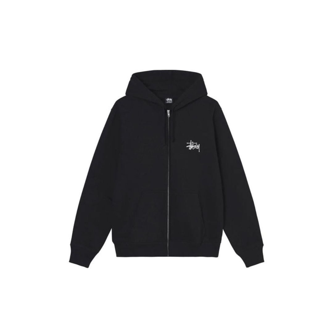 [ステューシー] ジップアップスウエットパーカー BASIC ZIP HOODIE 1974649 ジップ ロゴ パーカー ジップフーディ ジャケット