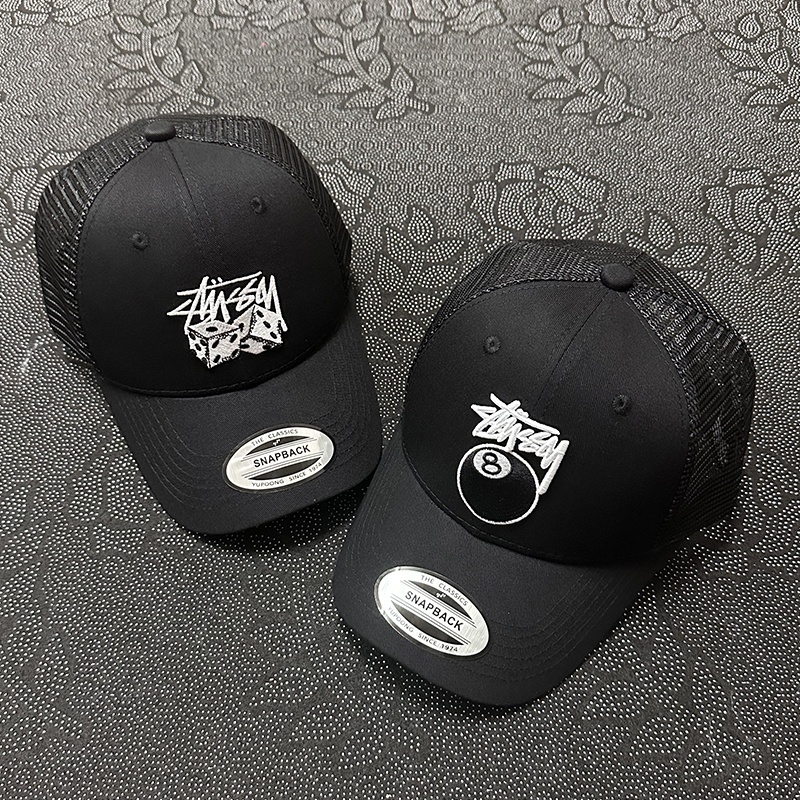 ステューシー LOW PRO TRUCKER 8 BALL SNAPBACK