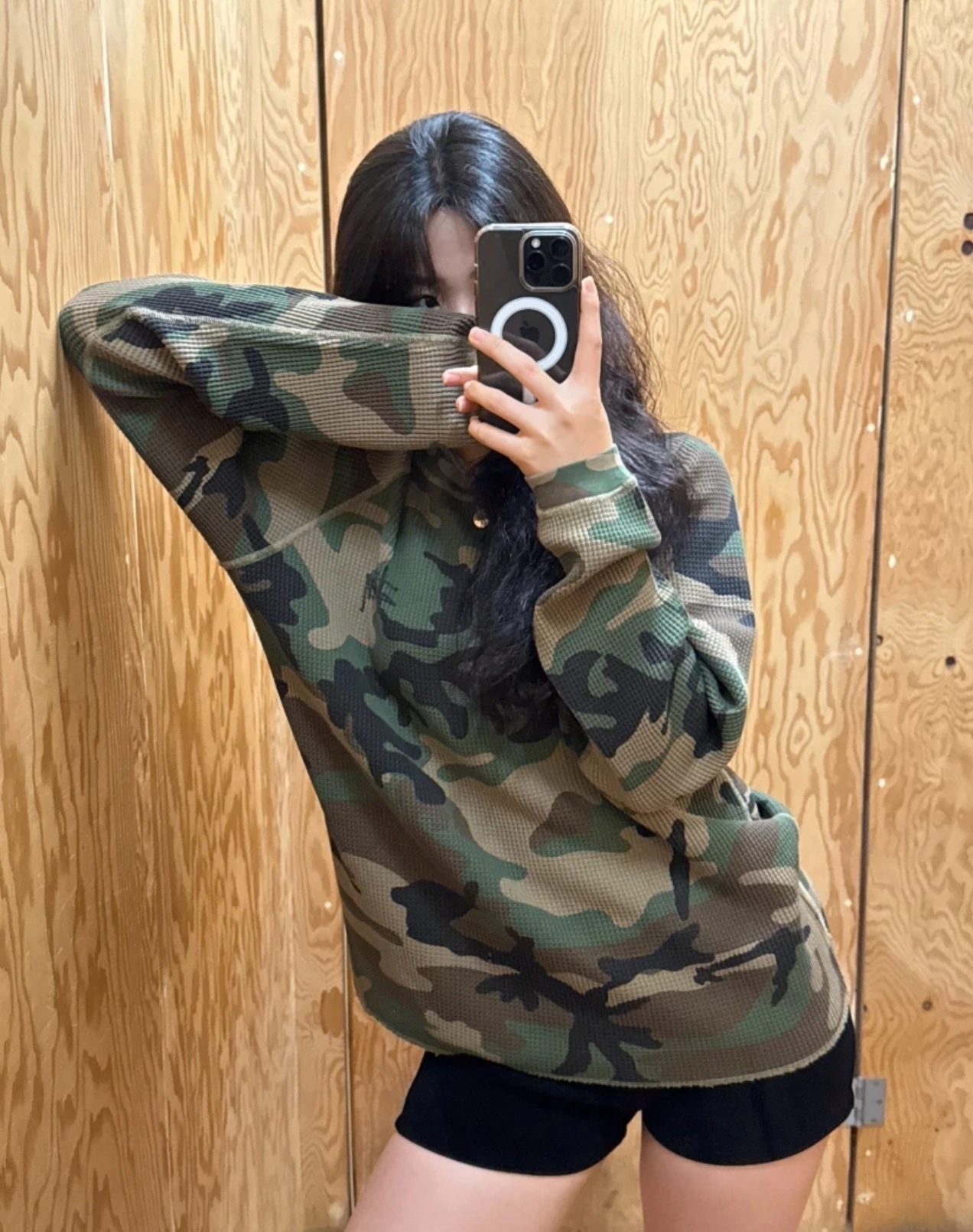 【ステューシー】Basic Thermal Woodland Camo