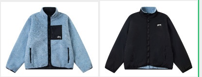 ステューシーSHERPA REVERSIBLE JACKE リバーシブルジャケット