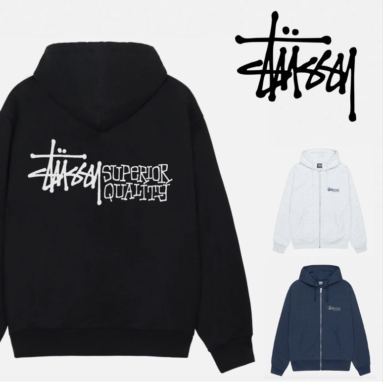 ステューシー SUPERIOR QUALITY ZIP HOODIE パーカー