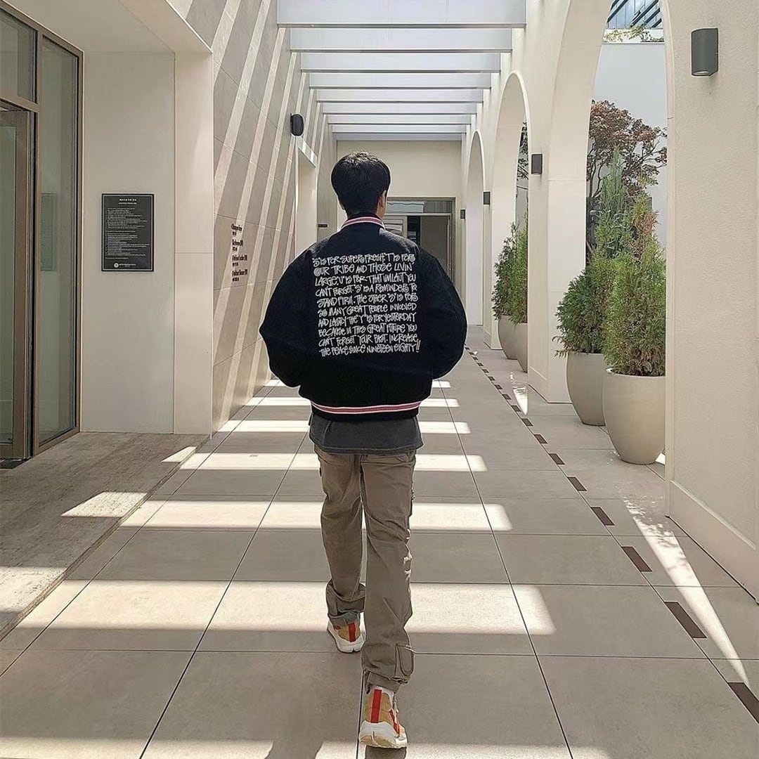 ステューシー S Talk Melton Varsity Jacket ジャケットユニセックス