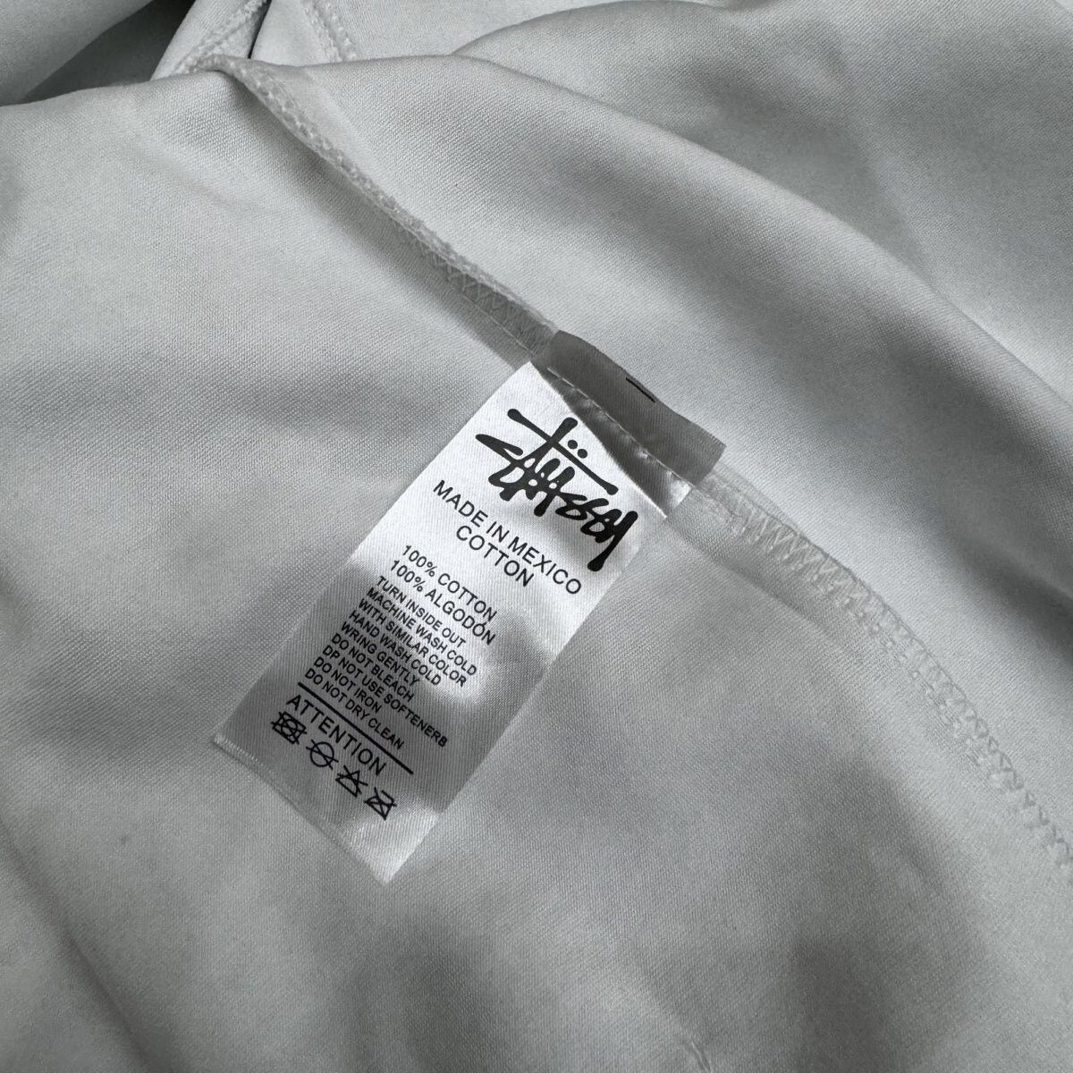 ステューシー BACK HOOD APPLIQUEZIP HOODIE HOODIE刺繍 ジップ ロゴ パーカー