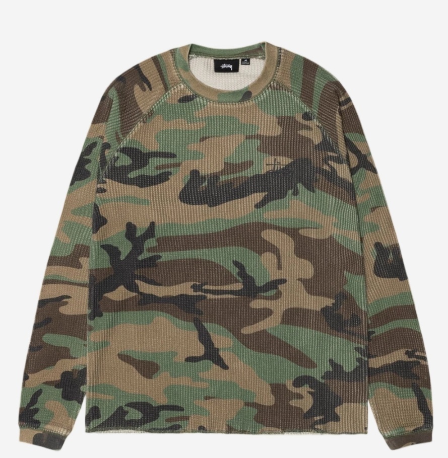 【ステューシー】Basic Thermal Woodland Camo