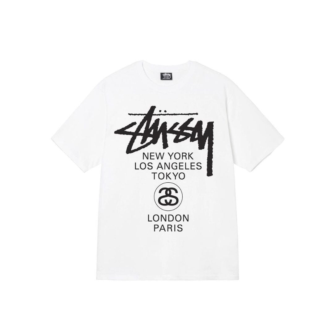 ステューシー グラフィックプリント WORLD TOUR TEE Tシャツ 半袖 トップス ユニセックス