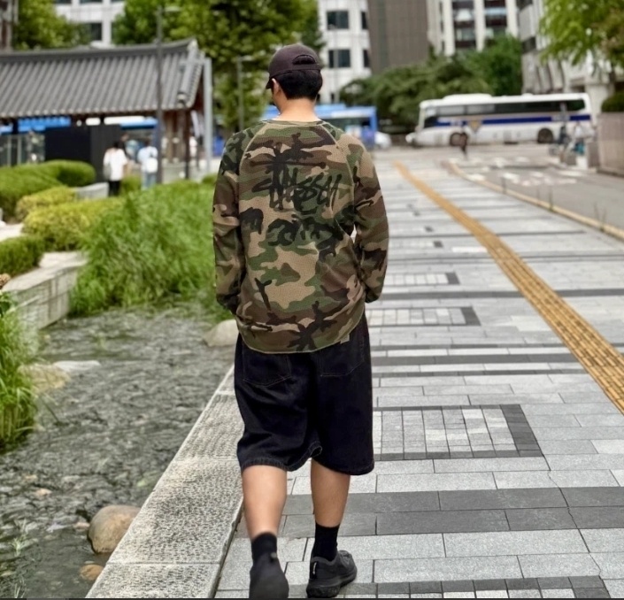 【ステューシー】Basic Thermal Woodland Camo
