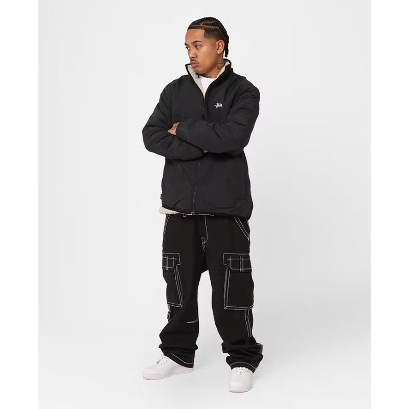 ステューシー ジャケット リバーシブル ボア 8Ball Reversible Jacket