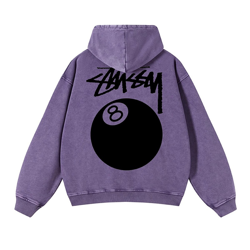 【ステューシー】WASH 8ボールデザイン パーカー Hoodie