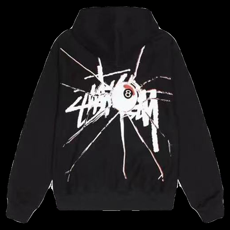 ステューシー プルオーバー スウエットパーカー 爆裂ボル ジッパー トレーナー BASIC HOODIE [並行輸入]