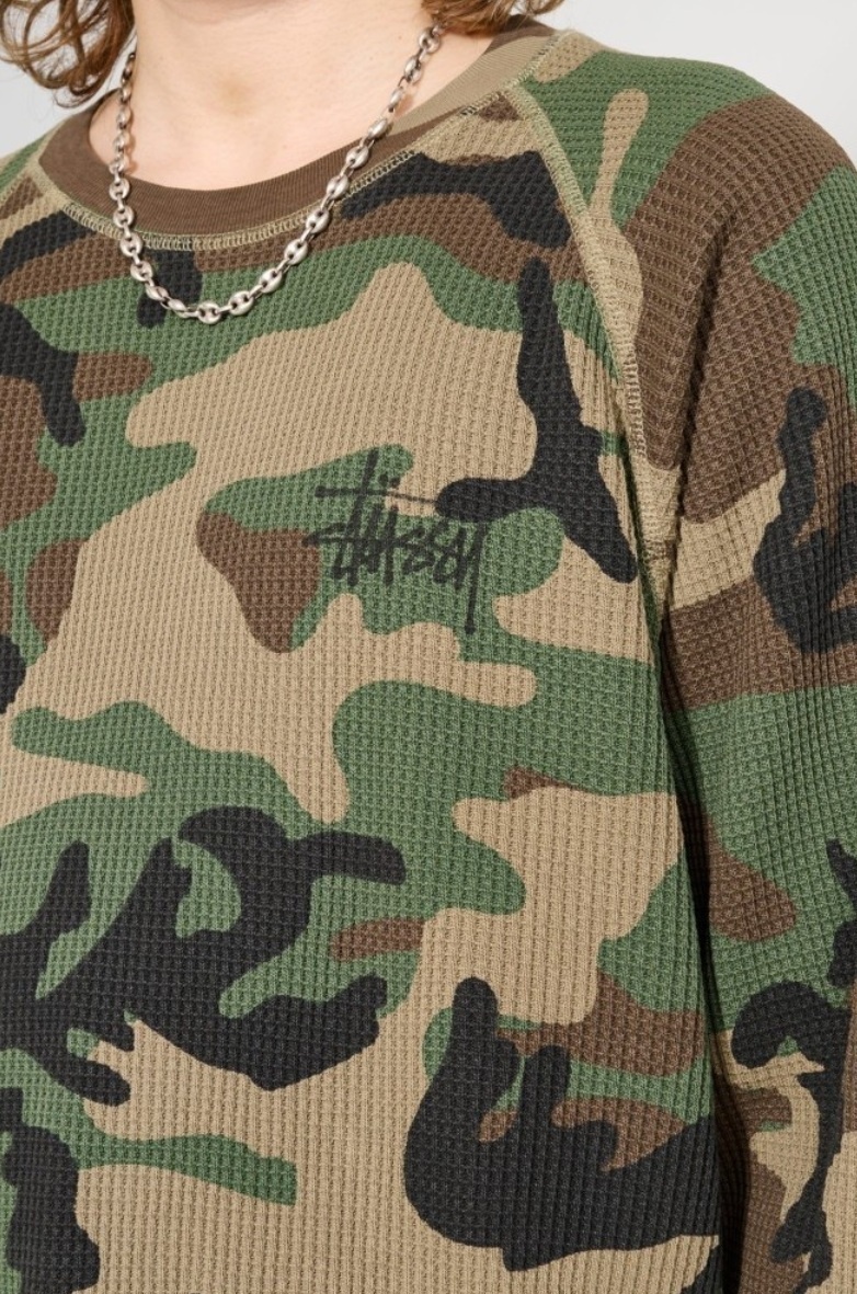 【ステューシー】Basic Thermal Woodland Camo