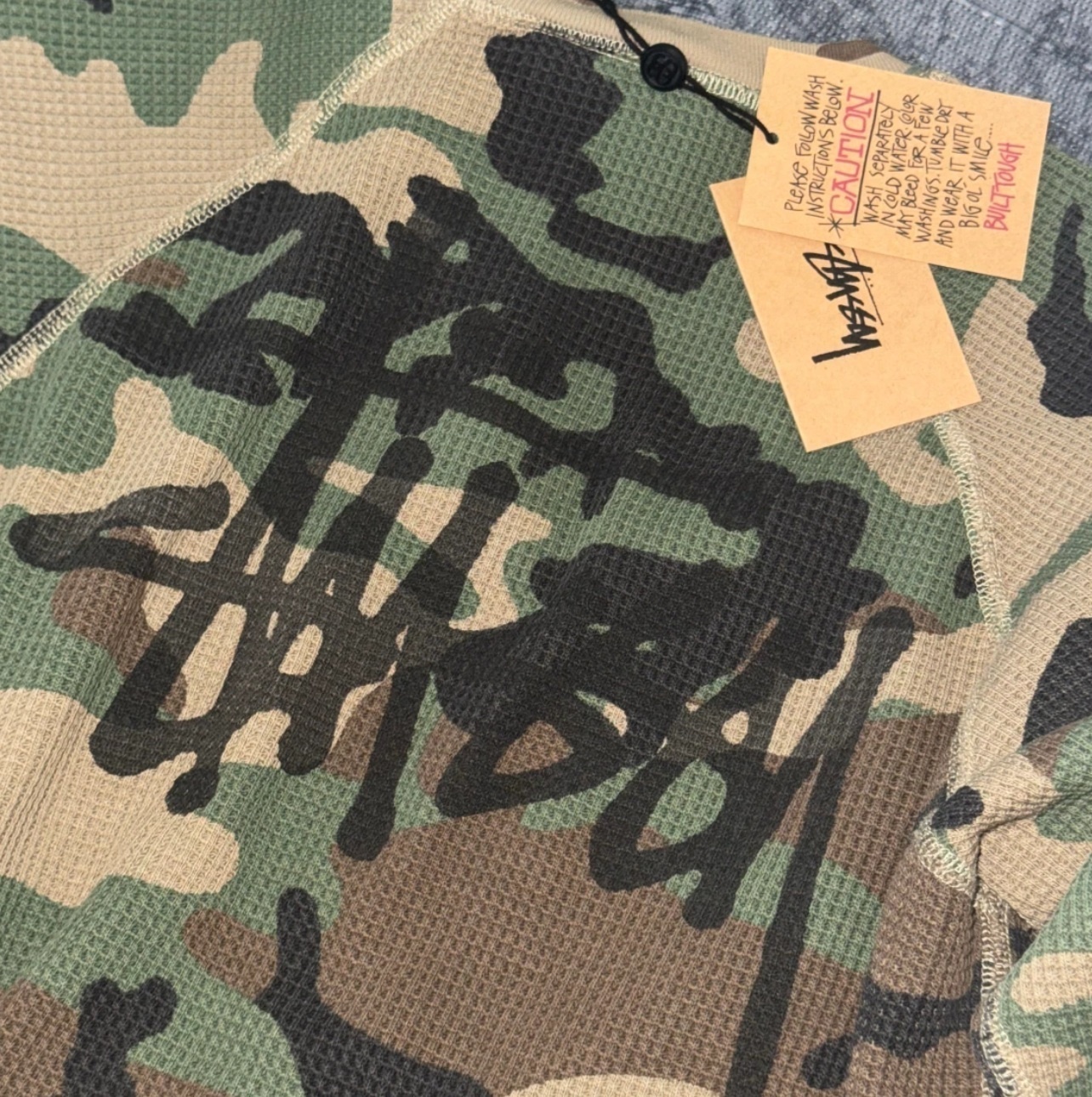 【ステューシー】Basic Thermal Woodland Camo