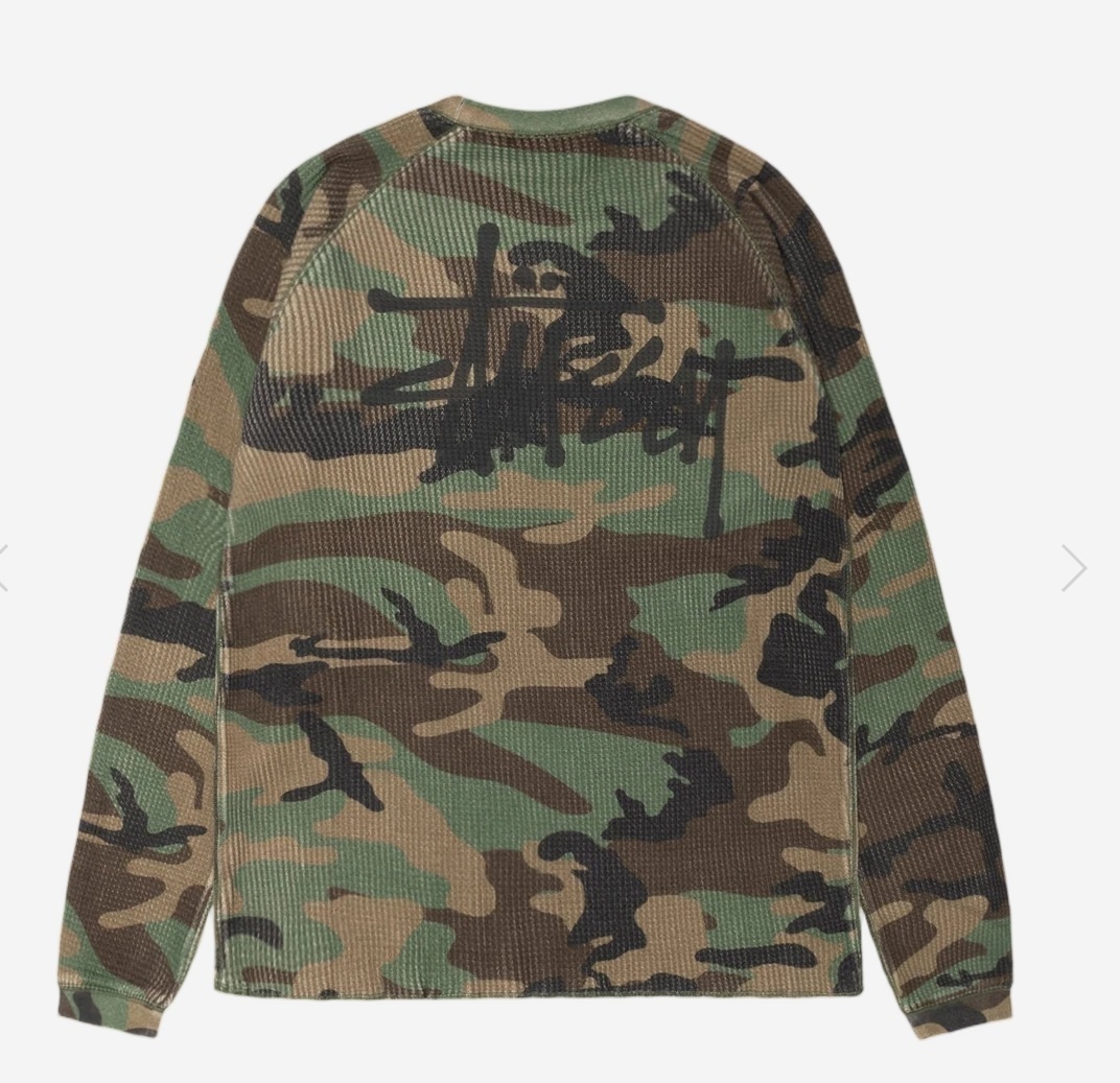 【ステューシー】Basic Thermal Woodland Camo