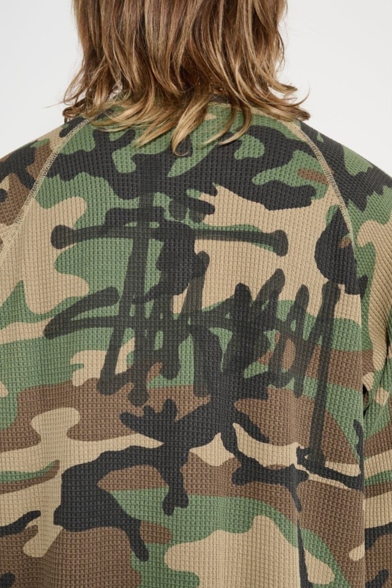 【ステューシー】Basic Thermal Woodland Camo