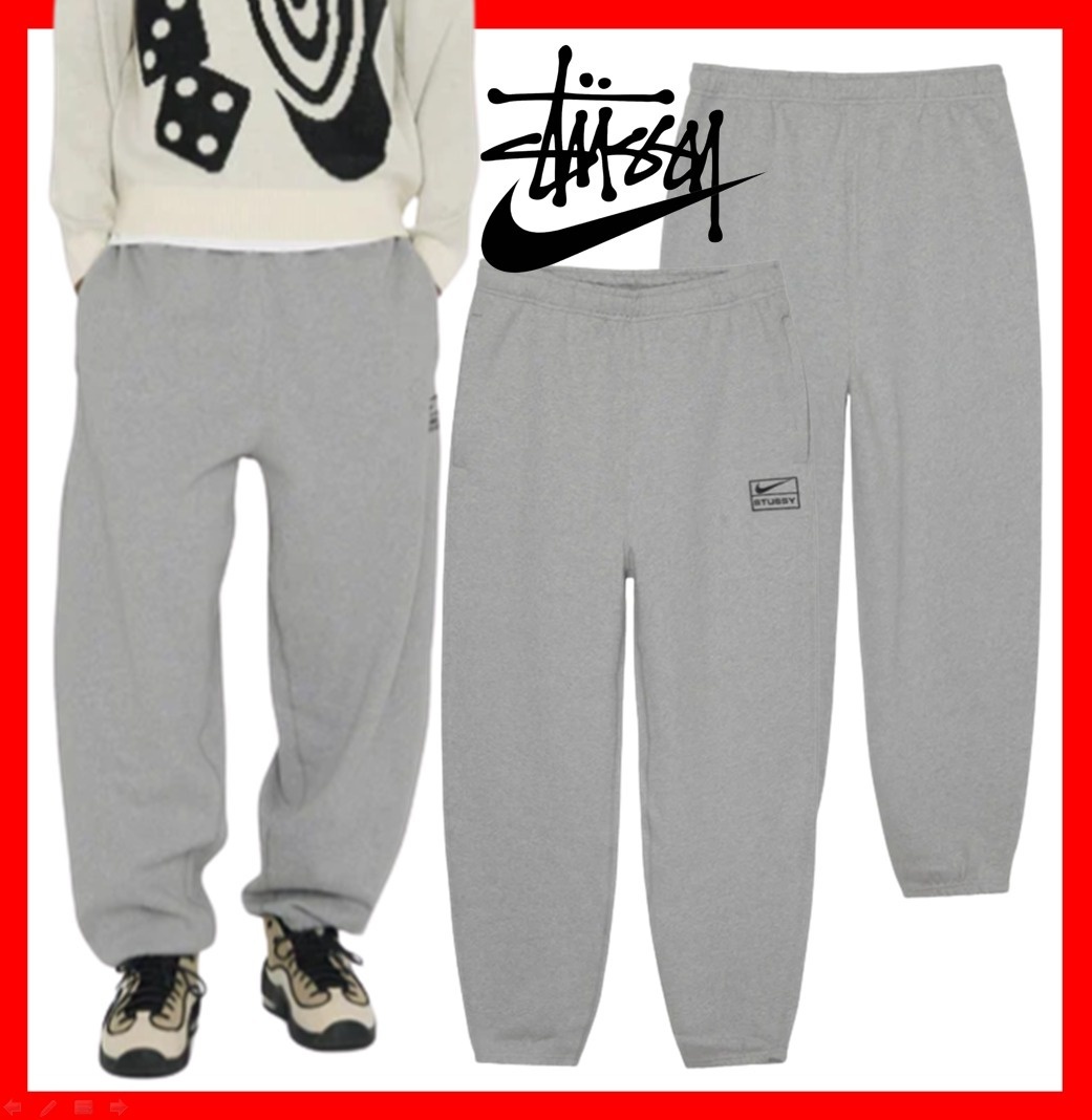 【ステューシー】 ステューシーx FLEECE PAN.T dark grey heather