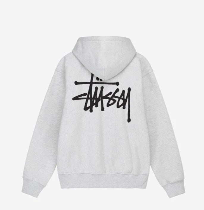 [ステューシー] BASIC ZIP HOOD ジップアップ スウエットパーカー ベーシックロゴ 952054734 [並行輸入]