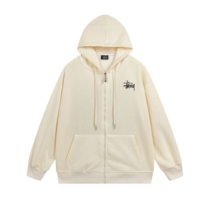[ステューシー] BASIC ZIP HOOD ジップアップ スウエットパーカー ベーシックロゴ 952054734 [並行輸入]