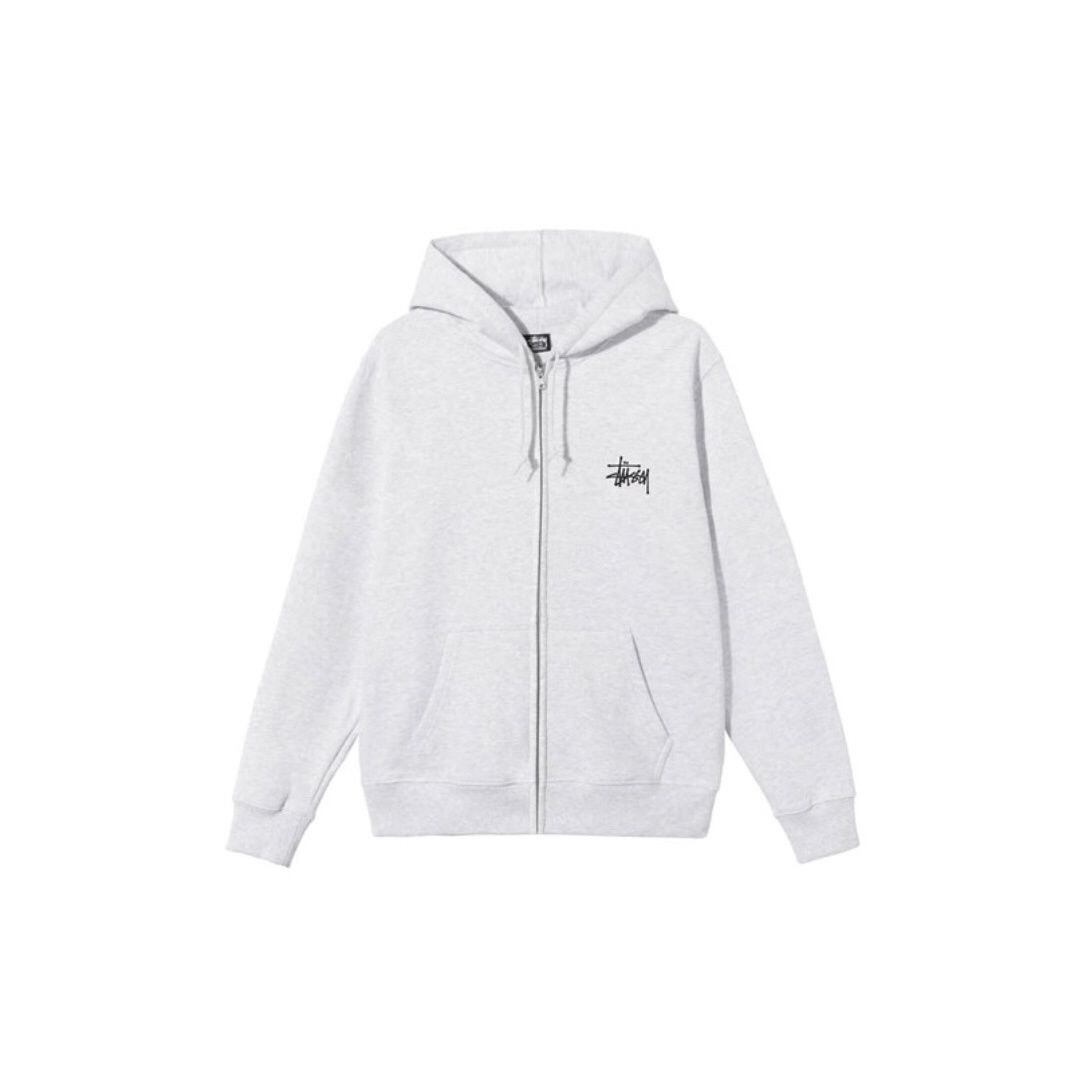 [ステューシー] ジップアップスウエットパーカー BASIC ZIP HOODIE 1974649 ジップ ロゴ パーカー ジップフーディ ジャケット