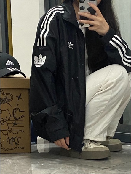 アディダスOriginals Retro Trefoil Track Top black