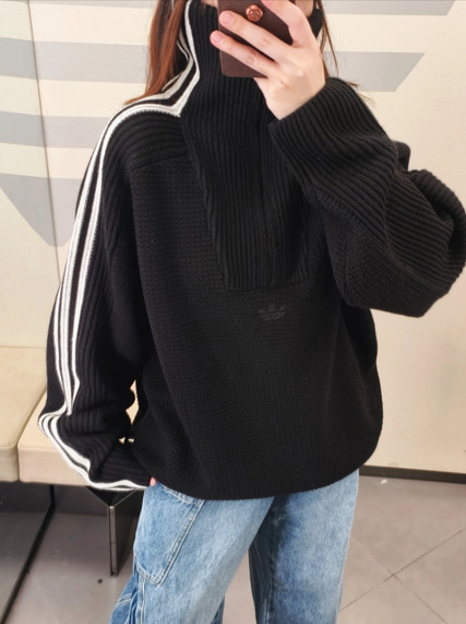 アディダスプレミアム 3Sニットウェア スウェットシャツ