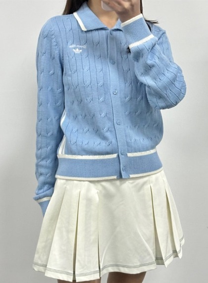 アディダスOriginals SS25 Lovely knit cardigan