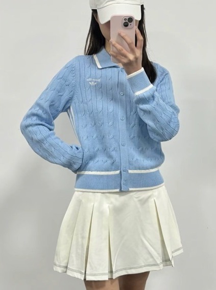 アディダスOriginals SS25 Lovely knit cardigan