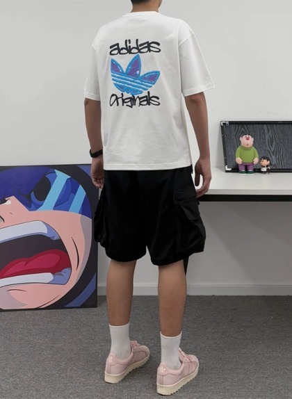 アディダスOriginals Trefoil Big Logo 半袖Tシャツ