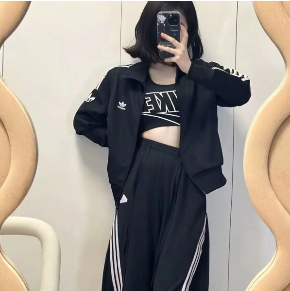 アディダスOriginals Retro Trefoil Track Top black