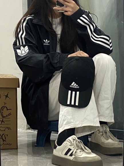 アディダスOriginals Retro Trefoil Track Top black