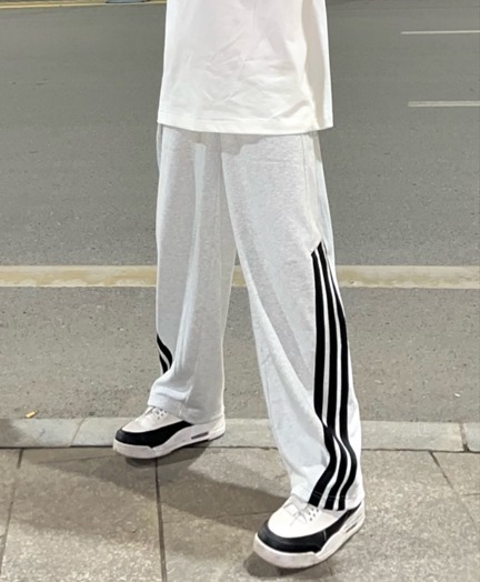 アディダスワイドトレーニングパンツ grey